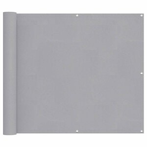 vidaXL Écran de balcon Gris clair 100 x 300 cm Tissu Oxford