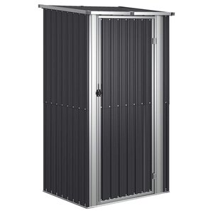 vidaXL Abri de jardin Anthracite 118 5x97x209 5 cm Acier galvanisé