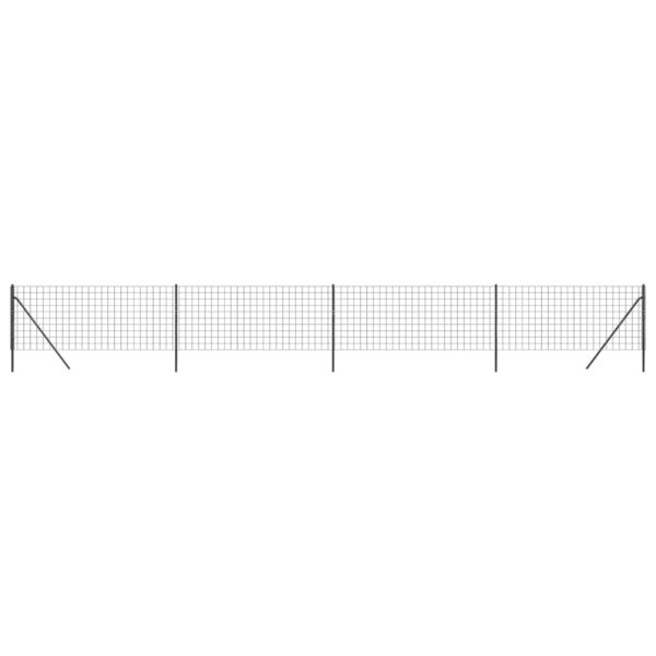 vidaXL Clôture en treillis métallique anthracite 1x10m acier galvanisé