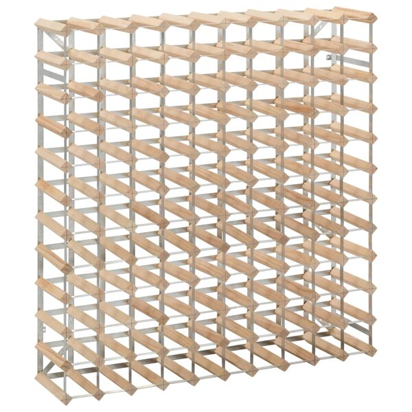 vidaXL Casier à bouteilles 120 bouteilles Pinède solide