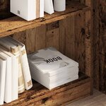 vidaXL Bibliothèque vieux bois 80x24x76 cm bois d'ingénierie
