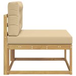 vidaXL Sofa de milieu extérieur Polyester Blanc