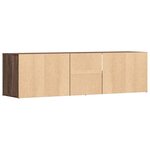 vidaXL Armoire d'angle chêne marron 160x40x45 cm bois d'ingénierie