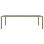 vidaXL Ensemble à manger de jardin 11Pièces Résine tressée Beige