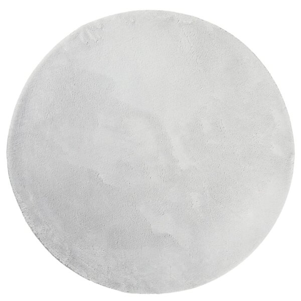 vidaXL Tapis HUARTE à poils courts doux et lavable gris Ø 120 cm