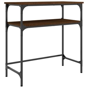 vidaXL Table console chêne marron 75x35 5x75 cm bois d'ingénierie