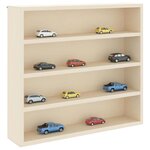 vidaXL Boîte d'Exposition en Bois Marron 40 x 8 5 x 37 cm Contreplaqué