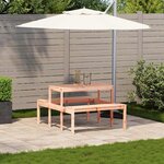 vidaXL Table de pique-nique 110x134x75 cm bois massif de douglas