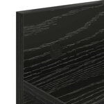vidaXL Porte-manteau mural avec étagère Chêne noir 60 x 10.5 x 18 cm