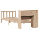 vidaXL Lit bibliothèque sans matelas 90x190 cm bois de pin massif