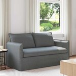 vidaXL Canapé Gris foncé 156 x 82 x 85 cm tissu