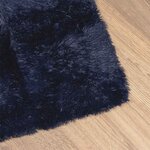 vidaXL Tapis shaggy à poils longs NAVARRA bleu marine 240x240 cm