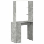 vidaXL Bureau Gris béton 78 5 x 37 x 154 5 cm Bois d'ingénierie