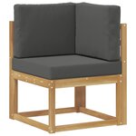 vidaXL Ensemble de canapés d'extérieur 9 pc Blanc et anthracite