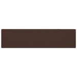 vidaXL Lavabo de salle de bain avec trop-plein Céramique Marron foncé