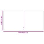 Gazon synthétique vidaXL Noir 1x2 m 40 mm