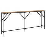 vidaXL Table console chêne artisanal 180 x 23 x 75 cm