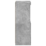 vidaXL Buffet avec lumières LED gris béton 41x37x100 cm