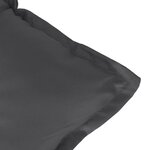 vidaXL Coussin de banc de jardin anthracite mélangé 120x50x7 cm tissu