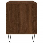vidaXL Armoire à disques chêne marron 100x38x48 cm bois d'ingénierie