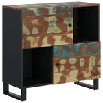 vidaXL Buffet avec 2 portes 80x33x75 cm bois massif de récupération