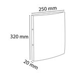 Classeur 2 Anneaux 15mm Carte Lustrée Imprimée - A4 - Rose - X 10 - Exacompta