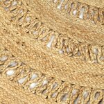 vidaXL Tapis fait à la main Jute tressée 90 cm