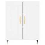 vidaXL Buffet haut Blanc 69 5x34x180 cm Bois d'ingénierie