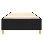 vidaXL Cadre de lit à ressorts noir 90x190 cm tissu