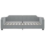 vidaXL Lit de jour avec gigogne sans matelas gris clair 80x200 cm