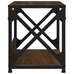 vidaXL Support d'imprimante à 2 niveaux chêne marron 44x26x31 5 cm