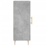 vidaXL Buffet Gris béton 34 5x34x90 cm Bois d'ingénierie