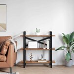 vidaXL Étagère Bois Ancien 100 x 33 5 x 102 cm Bois d'ingénierie
