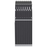 vidaXL Porte-bûches Anthracite 80x45x120 cm Acier galvanisé
