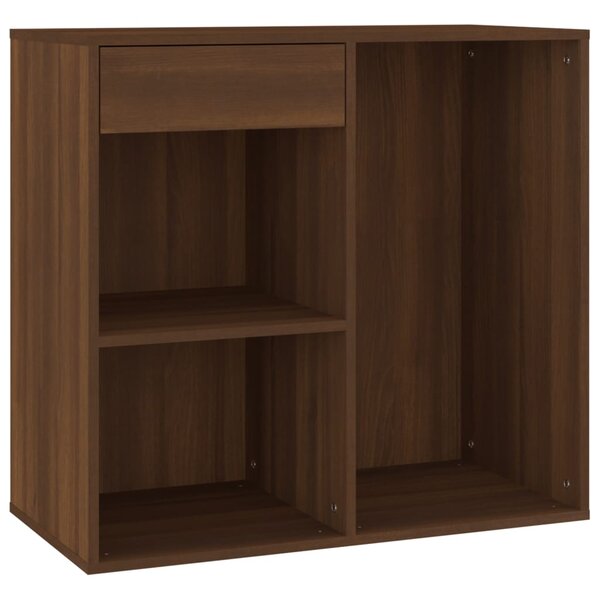 vidaXL Armoire cosmétique Chêne marron 80x40x75 cm Bois d'ingénierie