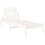 vidaXL Chaises longues lot de 2 blanc 199 5x60x74cm bois massif de pin