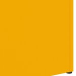 vidaXL Porte-parapluie jaune moutarde 28 x 12 x 41 cm Acier