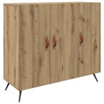 vidaXL Buffet Marron 90 x 34 x 80 cm Bois d'ingénierie
