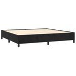 vidaXL Sommier à lattes de lit et matelas Noir 200x200 cm Velours