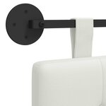 vidaXL Tête de lit suspendue Blanc Simili cuir