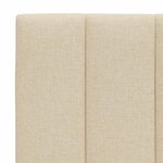 vidaXL Coussin de tête de lit crème 100 cm tissu