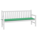 vidaXL Coussin de banc de jardin vert 180x50x3 cm tissu oxford