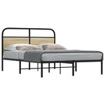 vidaXL Cadre de lit sans matelas 120x200 cm chêne sonoma