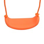 vidaXL Ensemble de balançoire avec toboggan et 3 sièges Orange
