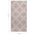Vidaxl tapis d'extérieur marron 190x290 cm pp