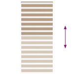 vidaXL Store zèbre marron sable largeur du tissu 110 9 cm polyester