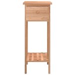 vidaXL Table d'appoint avec tiroir 25x25x60 cm Bois massif de noyer