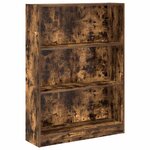 vidaXL Bibliothèque chêne fumé 80x24x109 cm bois d'ingénierie