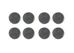 Aimants forts aspect métal Ø 1 cm x 8 pièces