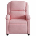 vidaXL Fauteuil de massage inclinable rose velours